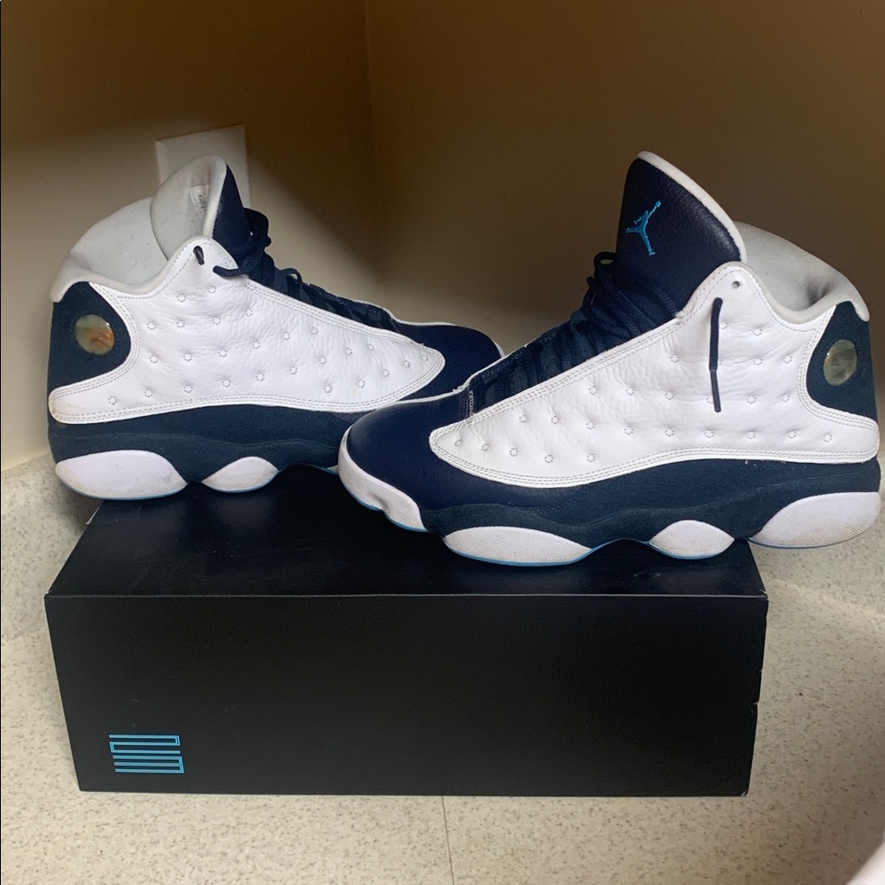 Jordan Kids Sneakers - White and Navy - Picture 6 of 6